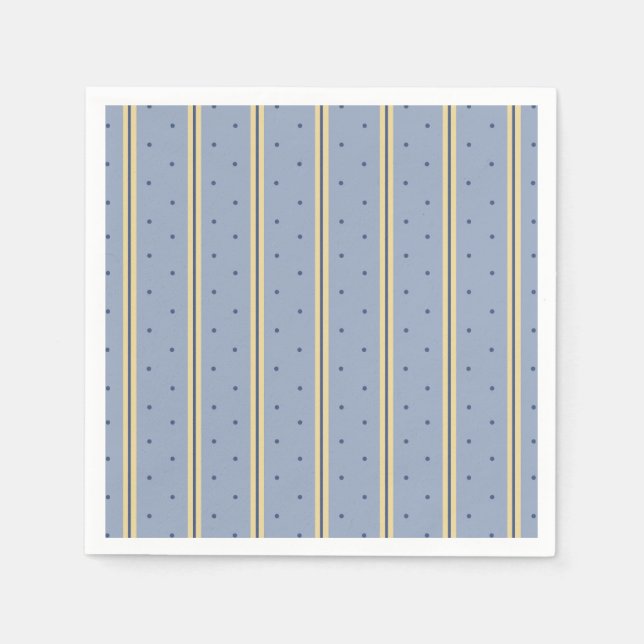 Platz für Blau und Sandstreifen Serviette (Vorderseite)