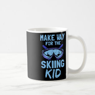 Platz für das Skifahren Kind Skifahrer Skigebiete Kaffeetasse