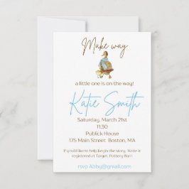 Platz für Entenküken Baby Shower Junge Einladung