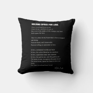 Platz für Liebe Gedicht Kissen