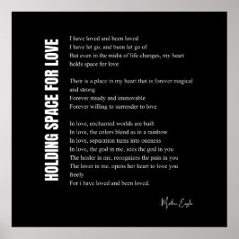 Platz für Liebe Poster-Dekoration Poster