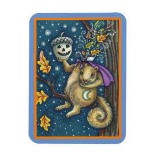 PLATZ FÜR SCHLAFHOLZ & ACORN, FUNNY HALLOWEEN MAGNET