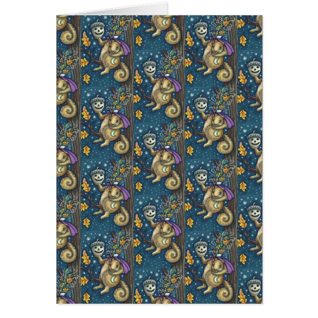 PLATZ FÜR SCHLAFHOLZ, HALLOWEEN BLASKARTE (Vorne)