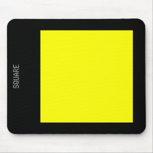 Platz - Gelb auf schwarz Mousepad