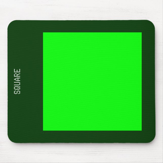 Platz - Grün und Grün Mousepad (Vorne)
