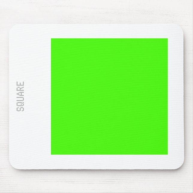 Platz: Grün und Weiß von Chartreuse Mousepad (Vorne)