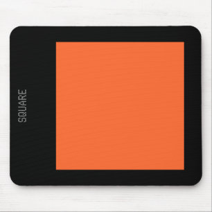 Platz: Herbst Orange und Schwarz Mousepad