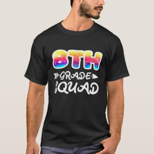 Platz I der achten Klasse Lehrer I Gefärbte Krawat T-Shirt