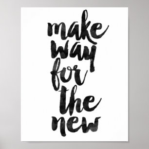 Platz machen für das Neue Poster