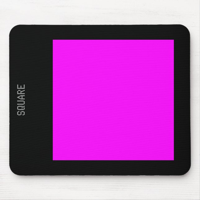 Platz - Magenta und Schwarz Mousepad (Vorne)