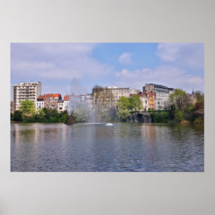 Platz Marie-Louise in Brüssel, Belgien Poster