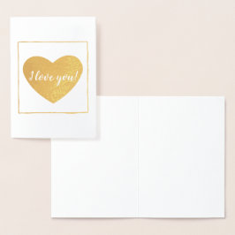 Platz mit Herz-I-Liebe Folienkarte
