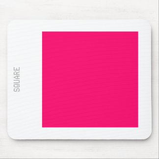 Platz: Neon Red and White Mousepad