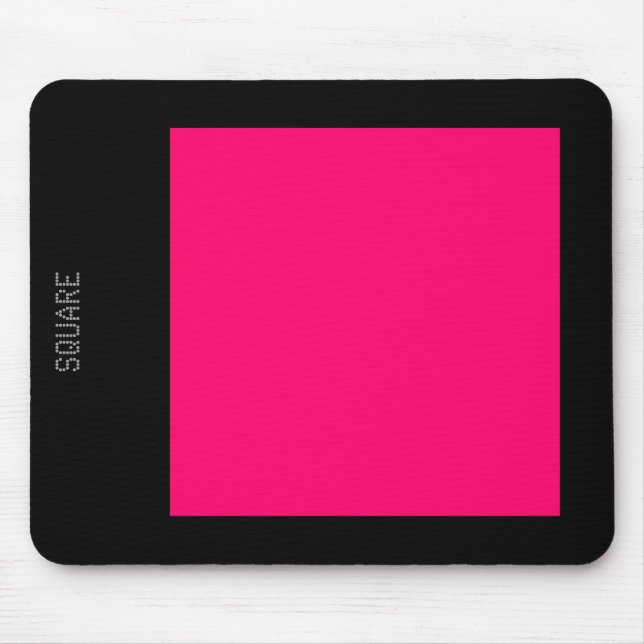 Platz: Neon Red und Black Mousepad (Vorne)