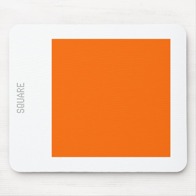 Platz - Orange und Weiß Mousepad (Vorne)