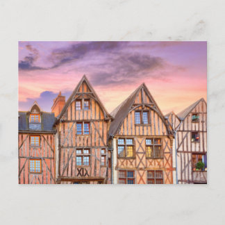 Platz Plumereau in Tours, Frankreich Postkarte