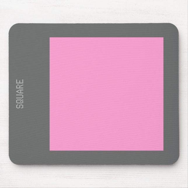 Platz - Rosa und Grau Mousepad (Vorne)