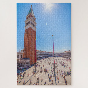 Platz San Marco und Glockenturm, Venedig, Italien Puzzle