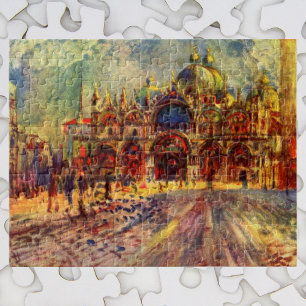 Platz San Marco, Venedig von Pierre Renoir Puzzle