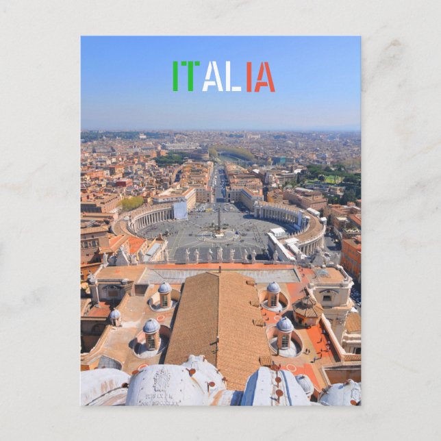 Platz San Peter im Vatikan, Rom, Italien Postkarte (Vorderseite)