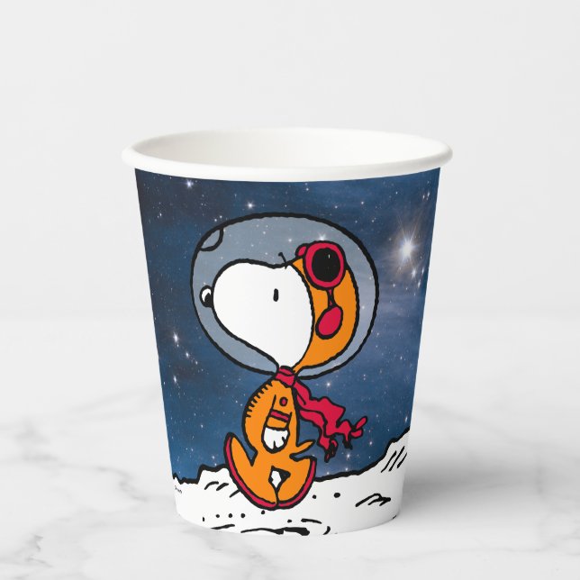 PLATZ | Snoopy Astronaut Pappbecher (Vorderseite)