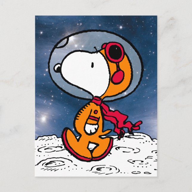 PLATZ | Snoopy Astronaut Postkarte (Vorderseite)