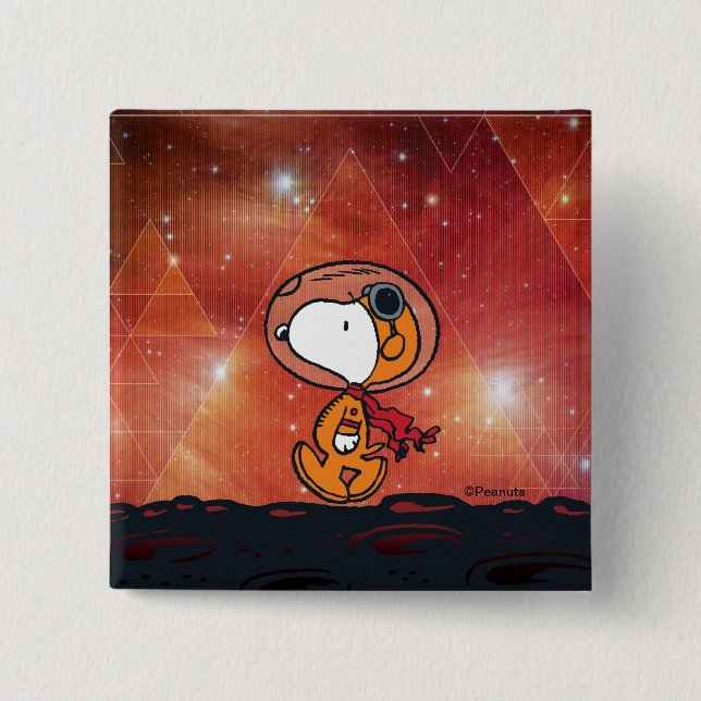 PLATZ | Snoopy Geometric Moon Walk Button (Vorderseite)