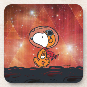 PLATZ   Snoopy Geometric Moon Walk Getränkeuntersetzer