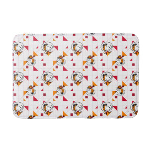 PLATZ Snoopy Space Anzug Weißes Muster Badematte