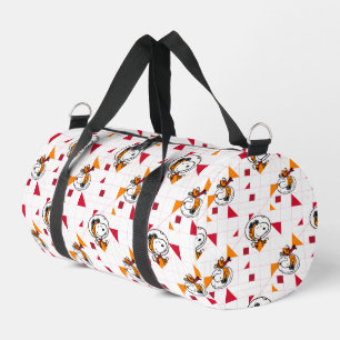 PLATZ   Snoopy Space Anzug Weißes Muster Duffle Bag