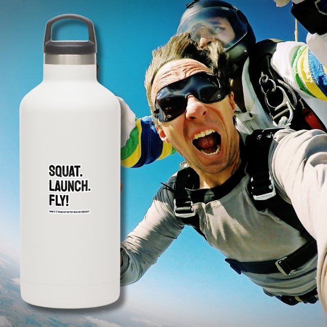 PLATZ. STARTEN. FLIEGEN! Motivierend Minimalistisc Aufkleber (Von Creator hochgeladen)