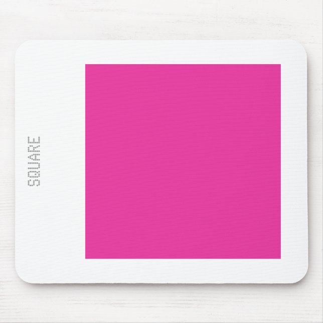 Platz - Tiefe Rose und Weiß Mousepad (Vorne)