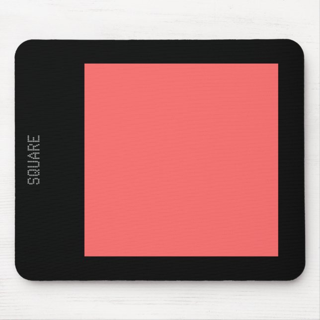 Platz - tropisches Rosa und Schwarz Mousepad (Vorne)