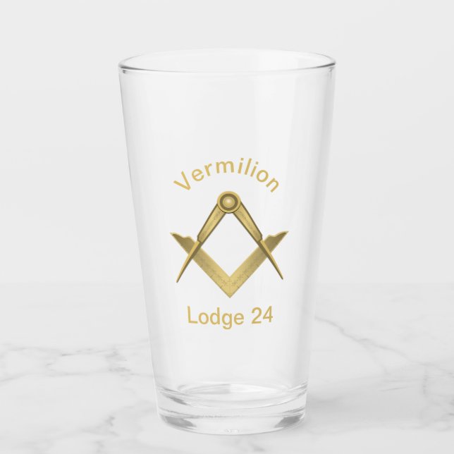 Platz und Kompass Glas (Vorderseite)