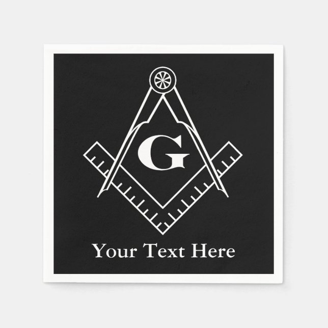 Platz und Kompass mit Inset G Serviette (Vorderseite)