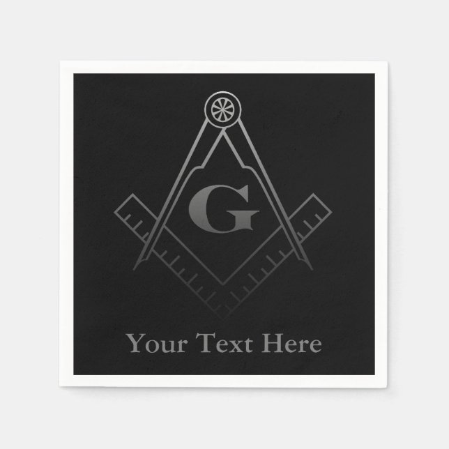 Platz und Kompass mit Inset G Serviette (Vorderseite)