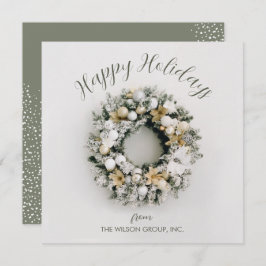 Platz Weihnachtsgeschäft Feiertagskarte