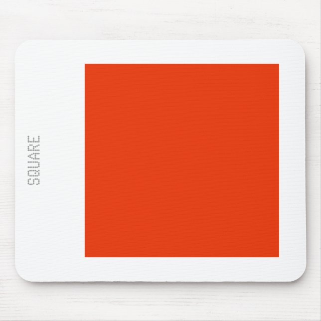 Platz - Ziegelrot und Weiß Mousepad (Vorne)