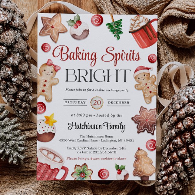 Plätzchen-Austauschparty-Einladung Einladung (Cookie Exchange Party Invitation)