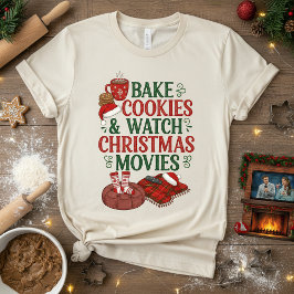 Plätzchen backen und Weihnachtsfilme anschauen Tri-Blend Shirt