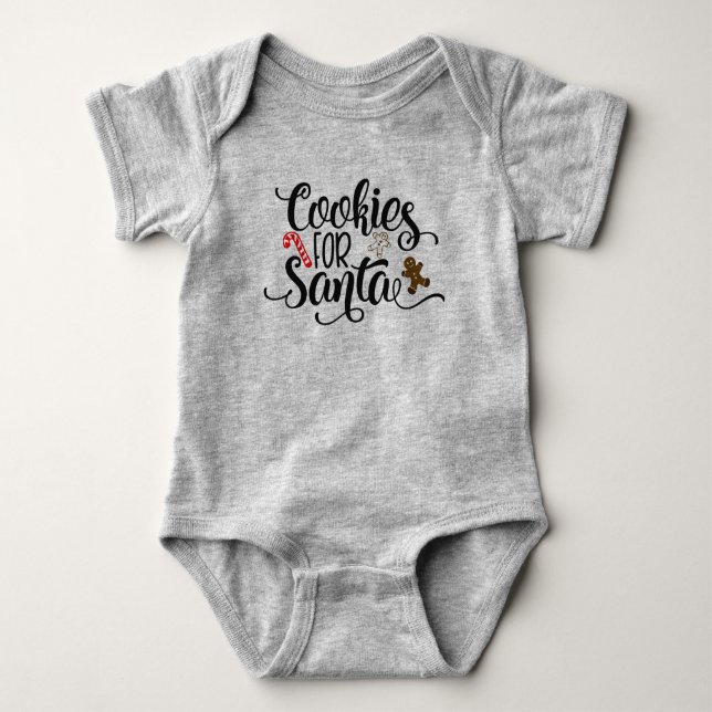 Plätzchen für wunderlichen Bodysuit Sankt Text-| Baby Strampler (Vorderseite)