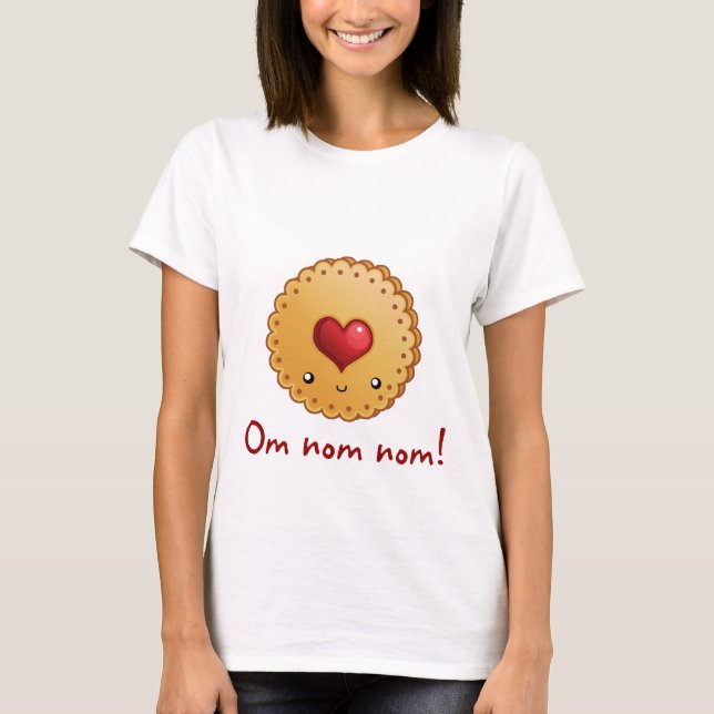 Plätzchen OMs NOM NOM T-Shirt (Vorderseite)