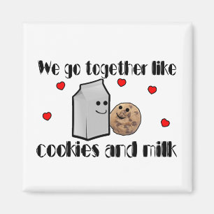 Plätzchen u. Milch-Liebe Magnet
