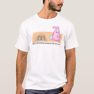 Plätzchen und rosa Häschen T-Shirt