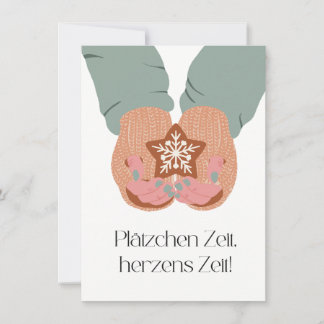 Plätzchen Zeit, Herzens Zeit Dankeskarte