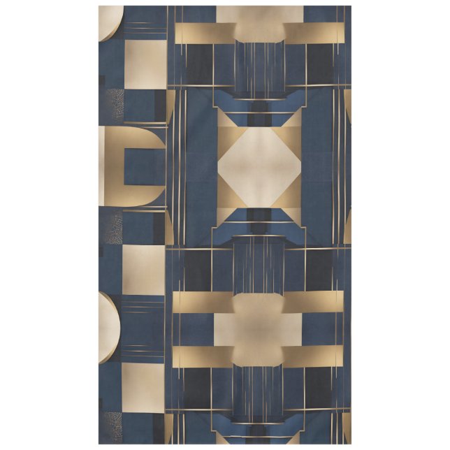 Plätze auf Blue AI Art Tischdecke (Vorderseite)