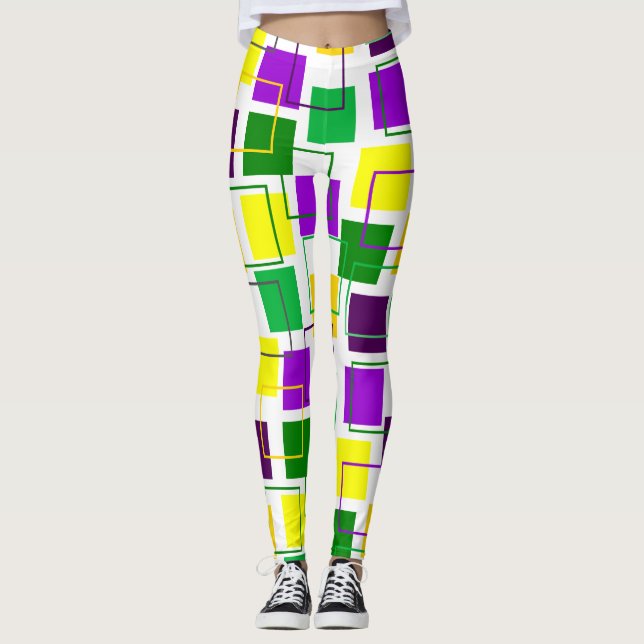 Plätze und Konturen von Mardi Gras Leggings (Vorderseite)