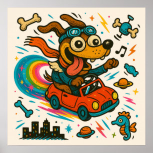 Platzhalter für Hunde Poster