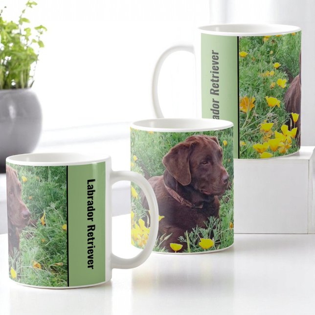Platzhalterseiten für Labrador-Fotos Kaffeetasse (entire mug design view)