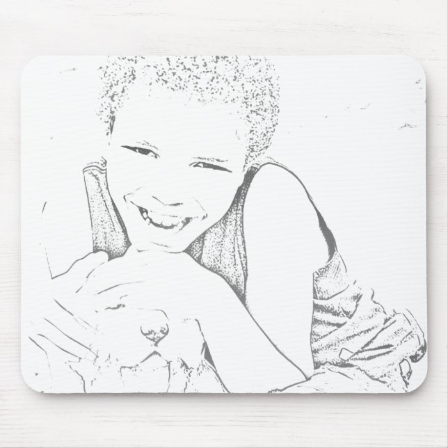 Platziere deine Lieblings-Person oder dein Haustie Mousepad (Vorne)